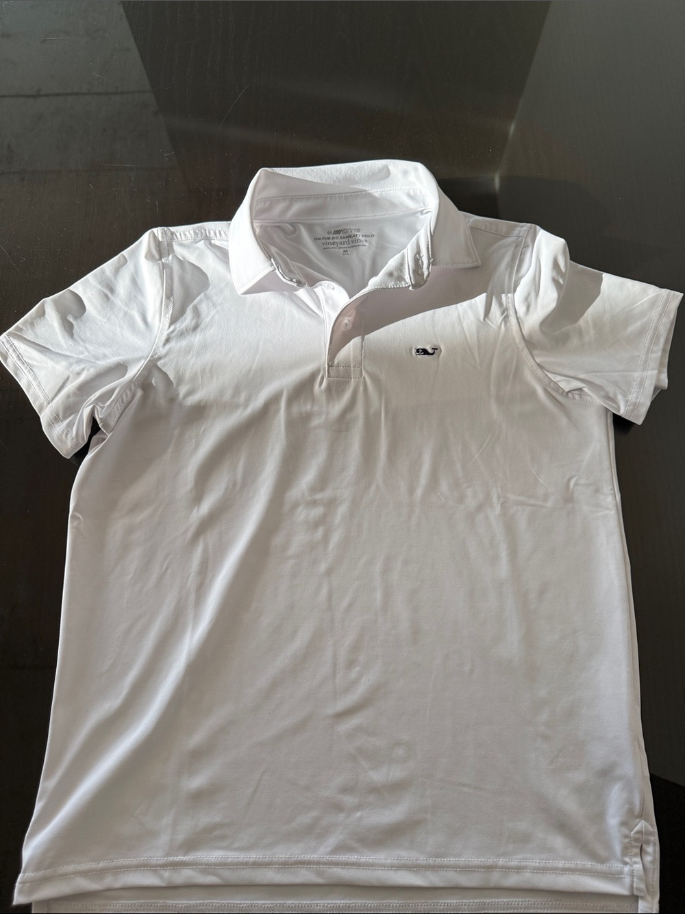 Vineyard Vines White Kids Sankaty Performance Polo